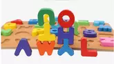 Ignited Minds Wooden English Small Letters Puzzle Toy, Educational and Learning Toy - ABC